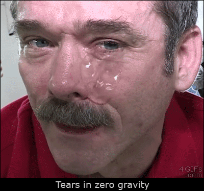 Crying in space